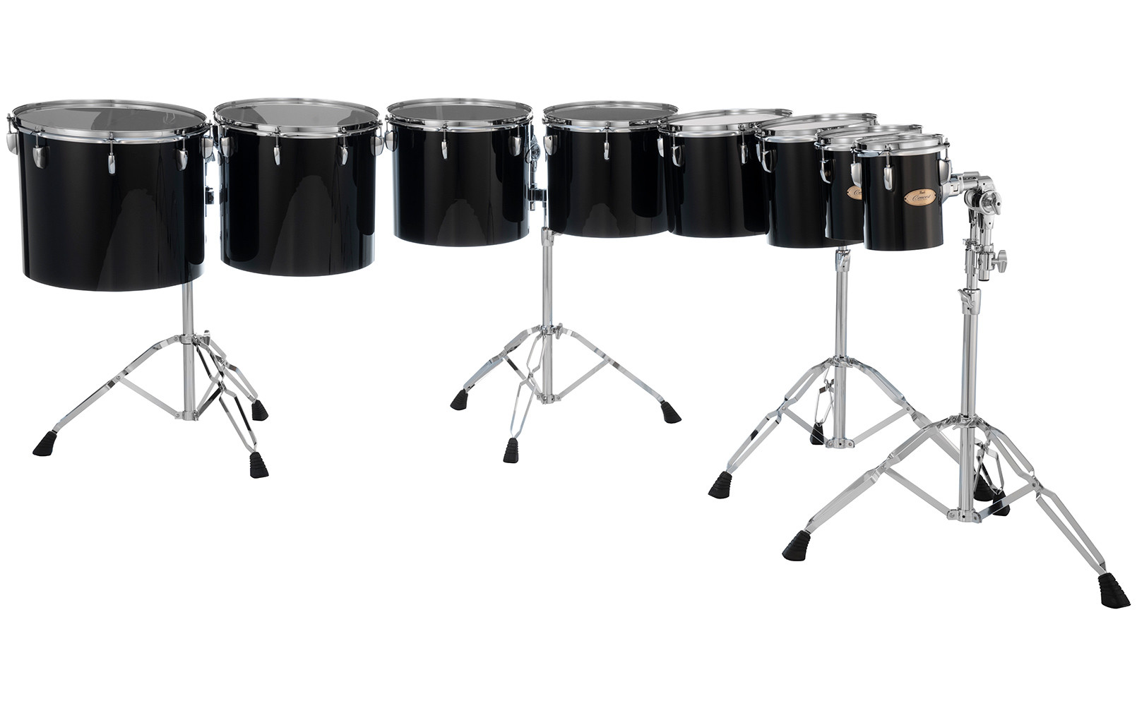 Galerijní obrázek č.1 Jednotlivé bubny PEARL PTE1314.046 Concert Series Toms 13”+14” - Midnight Black