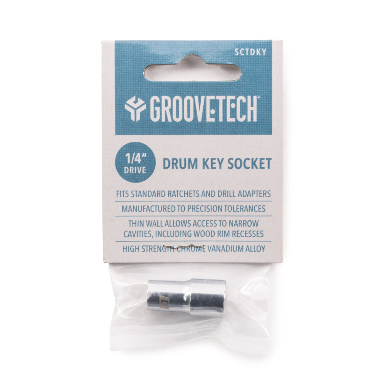 Galerijní obrázek č.2 Ladicí kličky GROOVETECH SCTDKY 1/4 Inch Drive Drum Key Socket