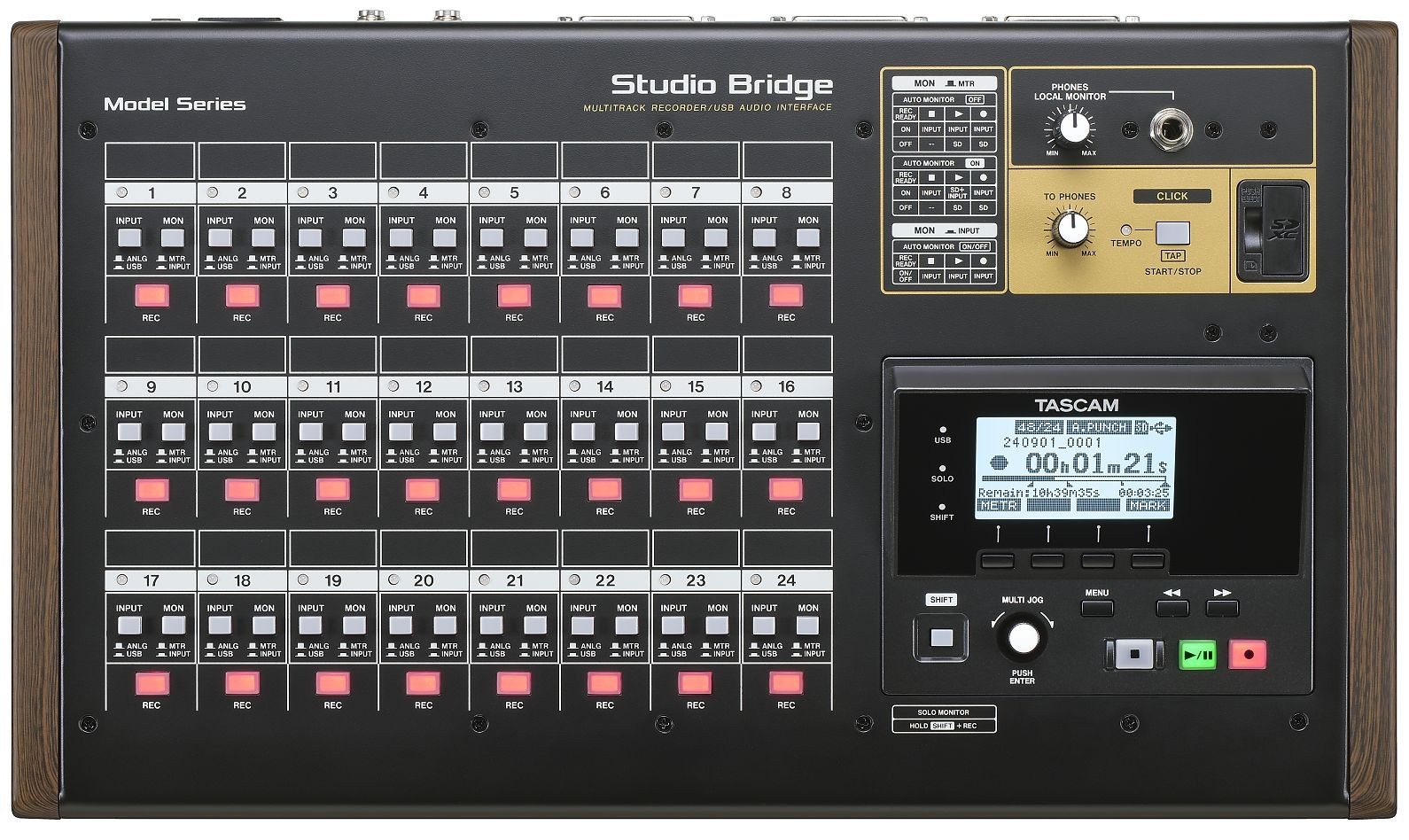 Hlavní obrázek Vícestopé rekordery (stolní/rackové) TASCAM Studio Bridge