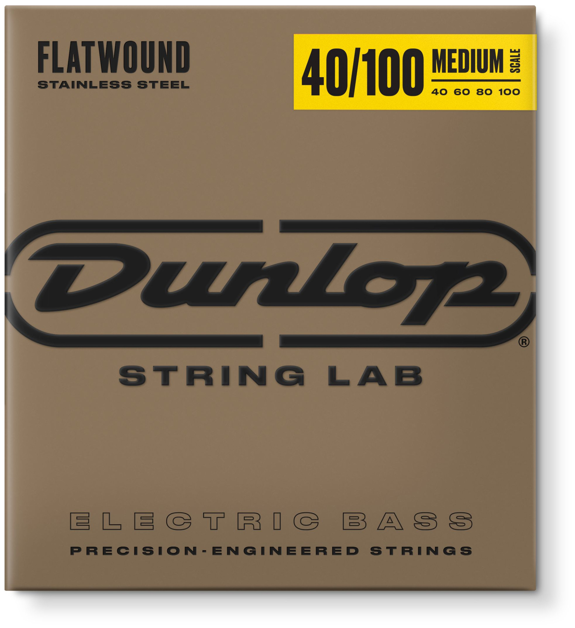 Hlavní obrázek Tvrdost .040 DUNLOP DBFS40100M Flatwound Bass 40-100