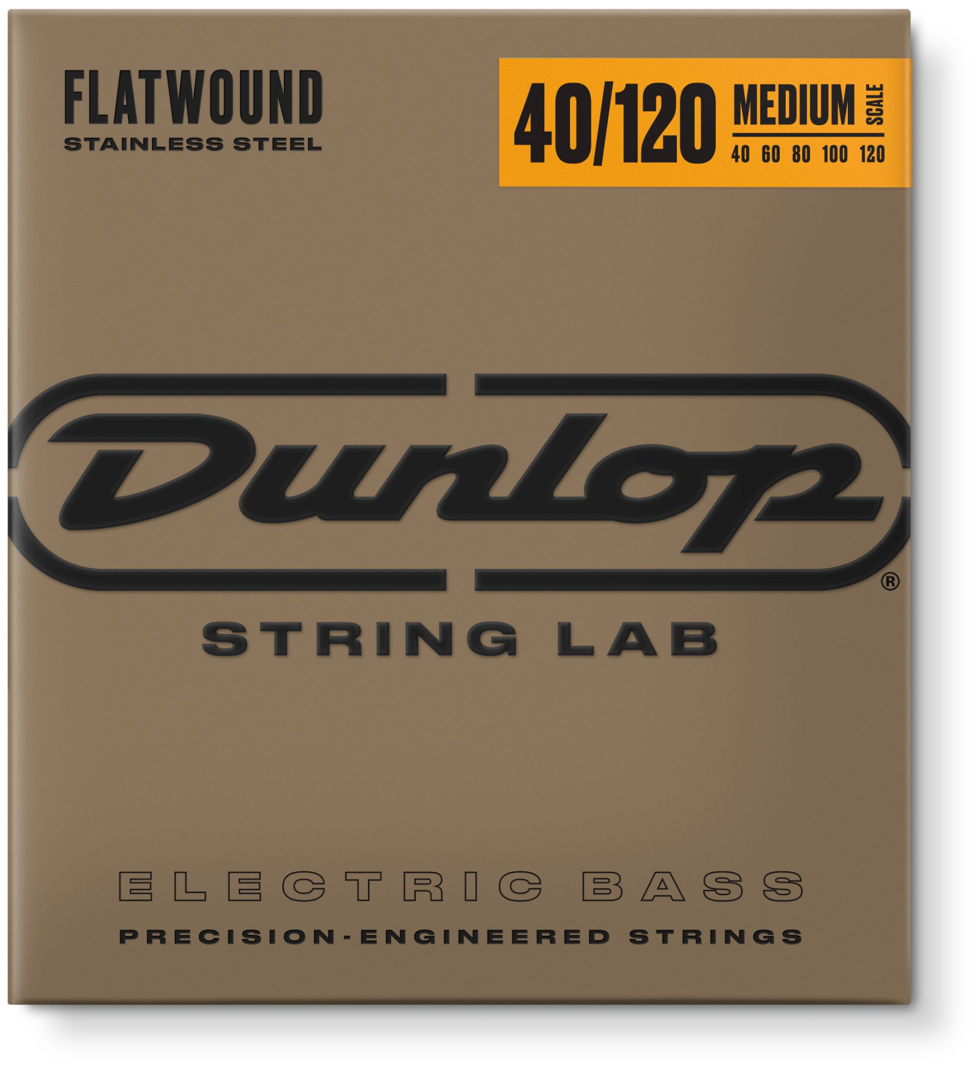 Hlavní obrázek Tvrdost .040 DUNLOP DBFS40120M Flatwound Bass 40-120