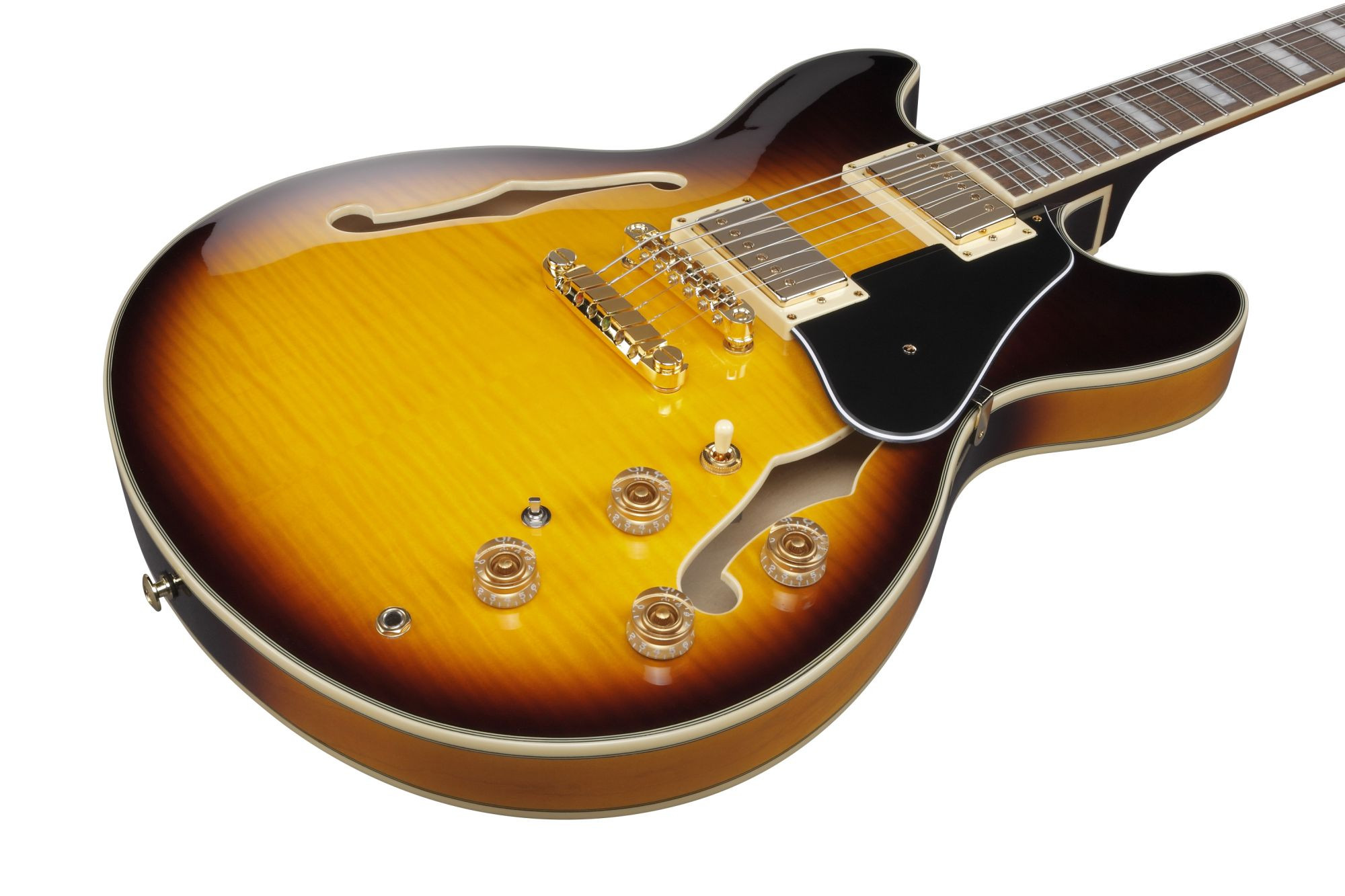 Galerijní obrázek č.2 Semiakustické a jazzové IBANEZ JSM10EM-TTB John Scofield Signature - Two-tone Burst