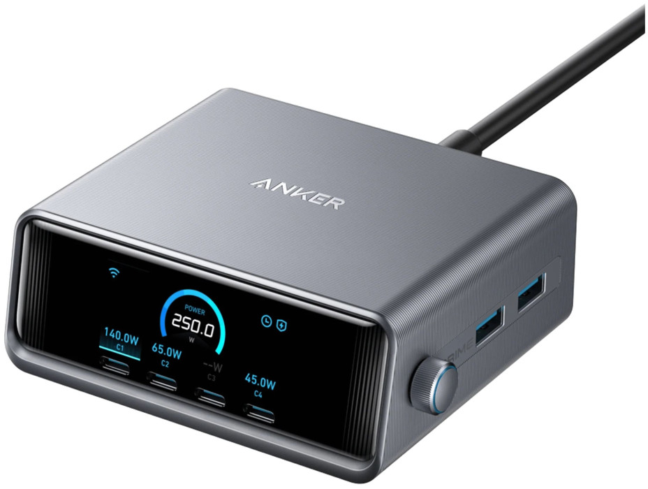 Levně Anker Prime Charger 250W, 6 Ports, GaNPrime