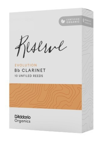 Hlavní obrázek Bb klarinet D'ADDARIO ODCE1035 Organic Reserve Evolution Bb Clarinet Reeds 3.5 - 10 Pack