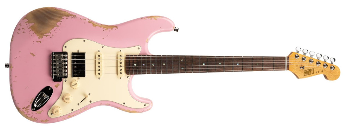 Levně Henry`s Guitars ST-1 ”Boa” - Pink Relic