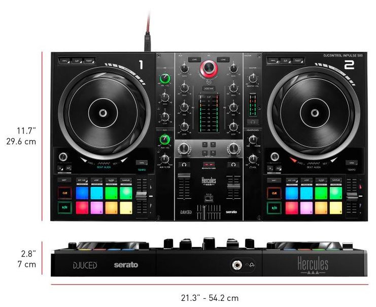 Hlavní obrázek DJ kontrolery HERCULES DJ Control Inpulse 500