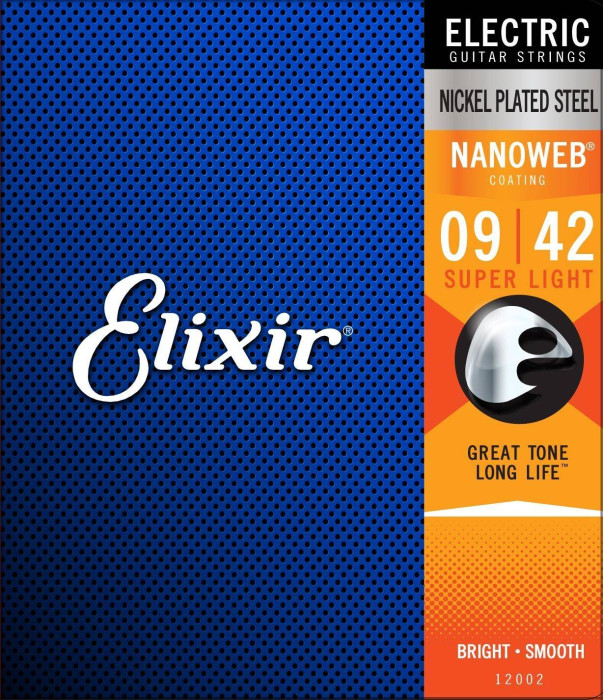 Levně Elixir Electric Nanoweb .009 - .042 - 3 pack