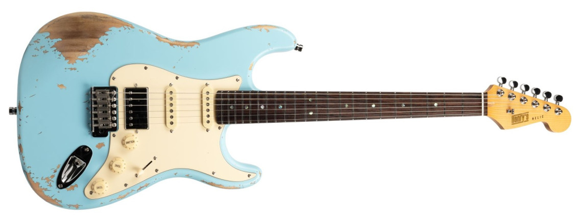 Levně Henry`s Guitars ST-1 ”Python” - Blue Relic