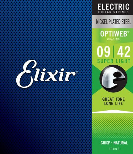 Levně Elixir Electric Optiweb .009 .042 - 3 pack