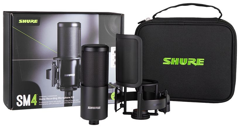 Hlavní obrázek Velkomembránové kondenzátorové mikrofony SHURE SM4-KIT