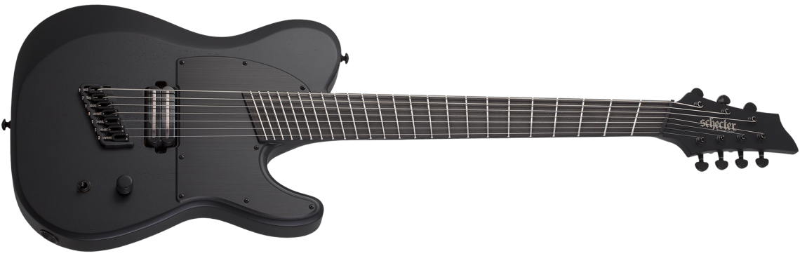 Schecter PT-7 MS Black Ops - Satin Black Open Pore