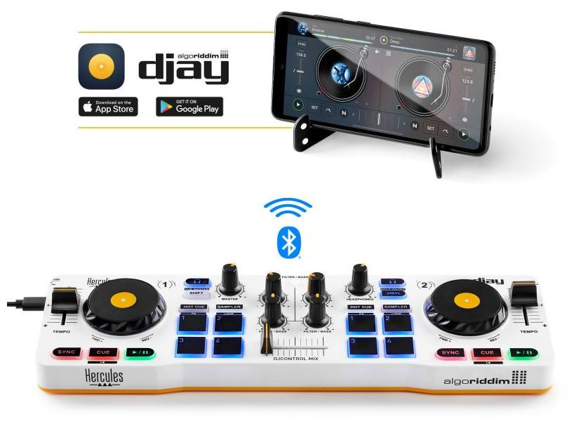 Hlavní obrázek DJ kontrolery HERCULES DJ Control MIX pro smartphony