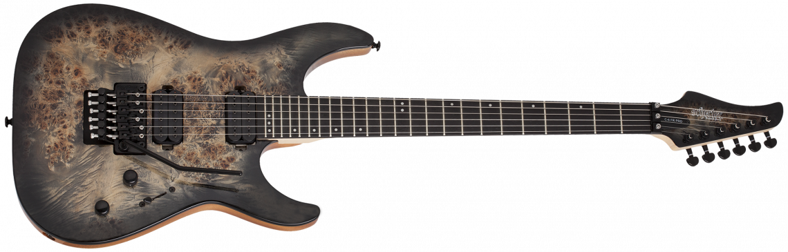 Levně Schecter C-6 PRO FR Charcoal Burst