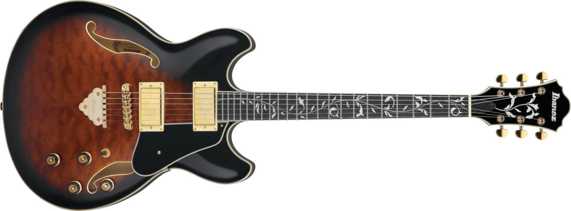 Ibanez AS93QMSP-DBS - Dark Brown Sunburst