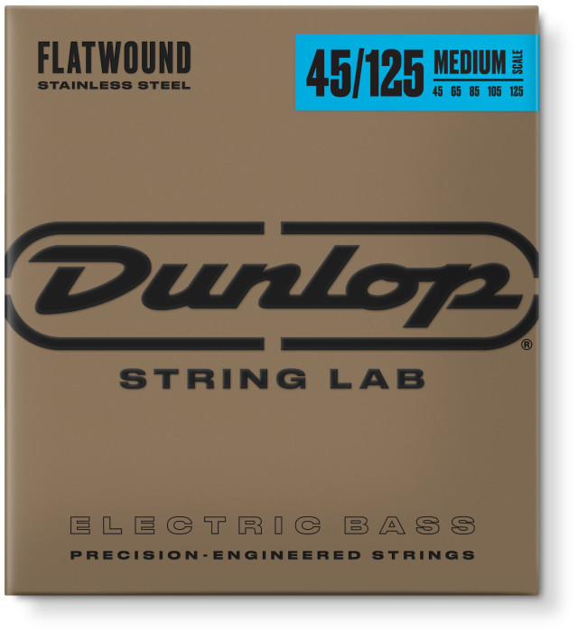 Levně Dunlop DBFS45125M Flatwound Bass 45-125