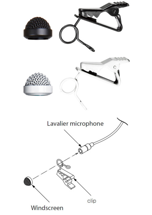 Hlavní obrázek Klopové mikrofony (lavalier) TASCAM TM-10LB