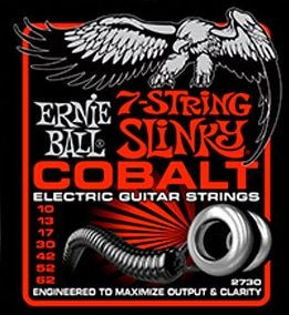 Levně Ernie Ball P02730 Cobalt 7-string Slinky - .010 - .062