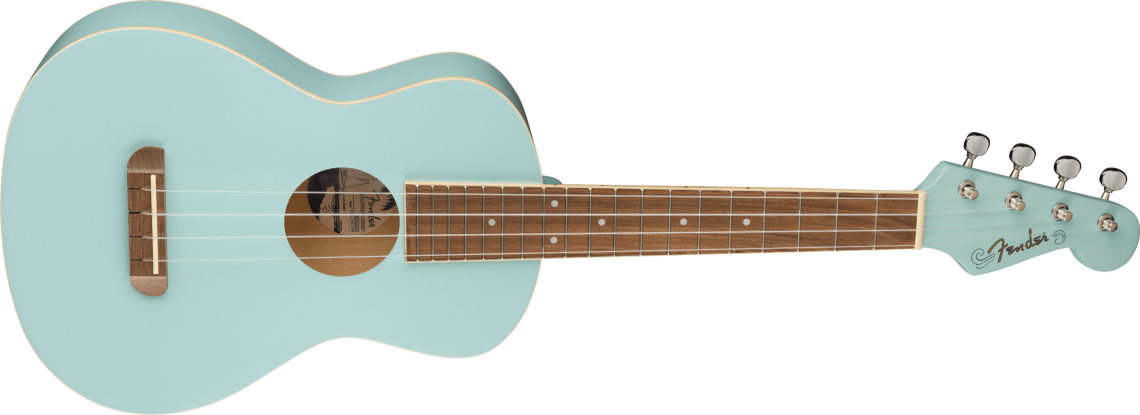 Hlavní obrázek Tenorové FENDER Avalon Tenor Ukulele Walnut Fingerboard - Daphne Blue