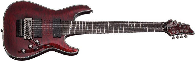 Levně Schecter Hellraiser C-8 FR - Black Cherry C-Stock