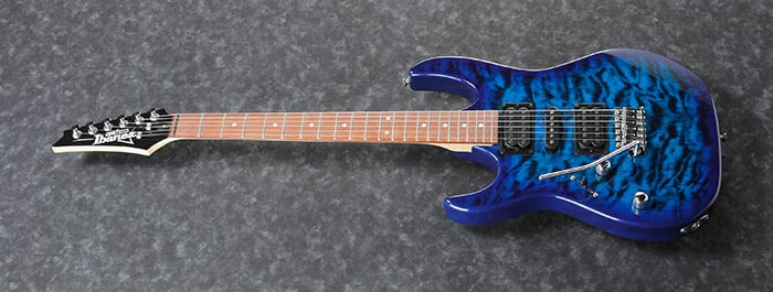 Hlavní obrázek Elektrické kytary IBANEZ GRX70QAL-TBB - Transparent Blue Burst