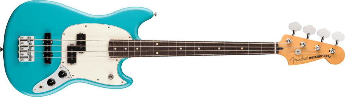 Fender Player II Mustang Bass PJ Rosewood Fingerboard - Aquatone Blue