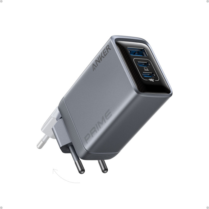 Levně Anker Prime Charger 100W 3 Ports GaNPrime Silver