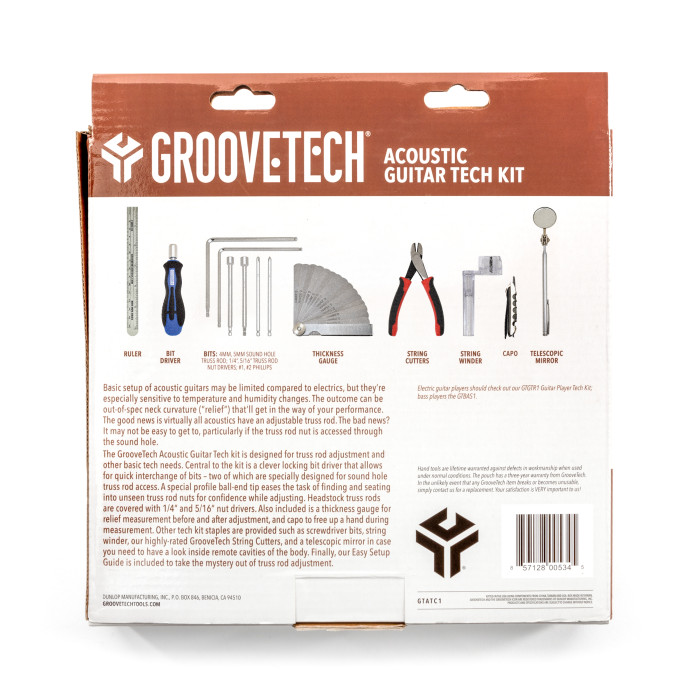 Hlavní obrázek Nářadí pro servis nástroje GROOVETECH GTATC1 Acoustic Guitar Tech Kit