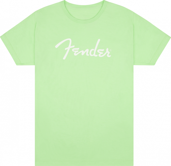 Hlavní obrázek Oblečení a dárkové předměty FENDER Spaghetti Logo T-Shirt, Surf Green, XXL