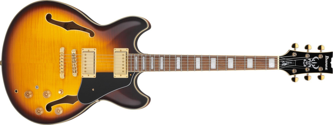 Ibanez JSM10EM-TTB John Scofield Signature - Two-tone Burst