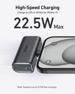 Hlavní obrázek Powerbanky a nabíječky ANKER Nano Power Bank 5000mAh, 22.5W, USB-C - Black