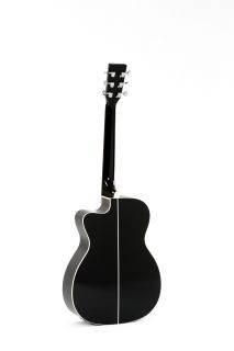 Hlavní obrázek Další tvary SIGMA GUITARS 000MC-1E-BK - Black High Gloss