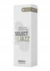 D'ADDARIO ORSF05BSX3H Organic Select Jazz Filed Baritone Saxophone Reeds 3 Hard - 5 Pack
