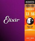 ELIXIR 16546 Nanoweb Phosphor Bronze Medium (13-56) 3-pack