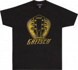 GRETSCH Headstock Pick T-Shirt, Black, Medium
