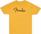 FENDER Spaghetti Logo T-Shirt, Butterscotch, L